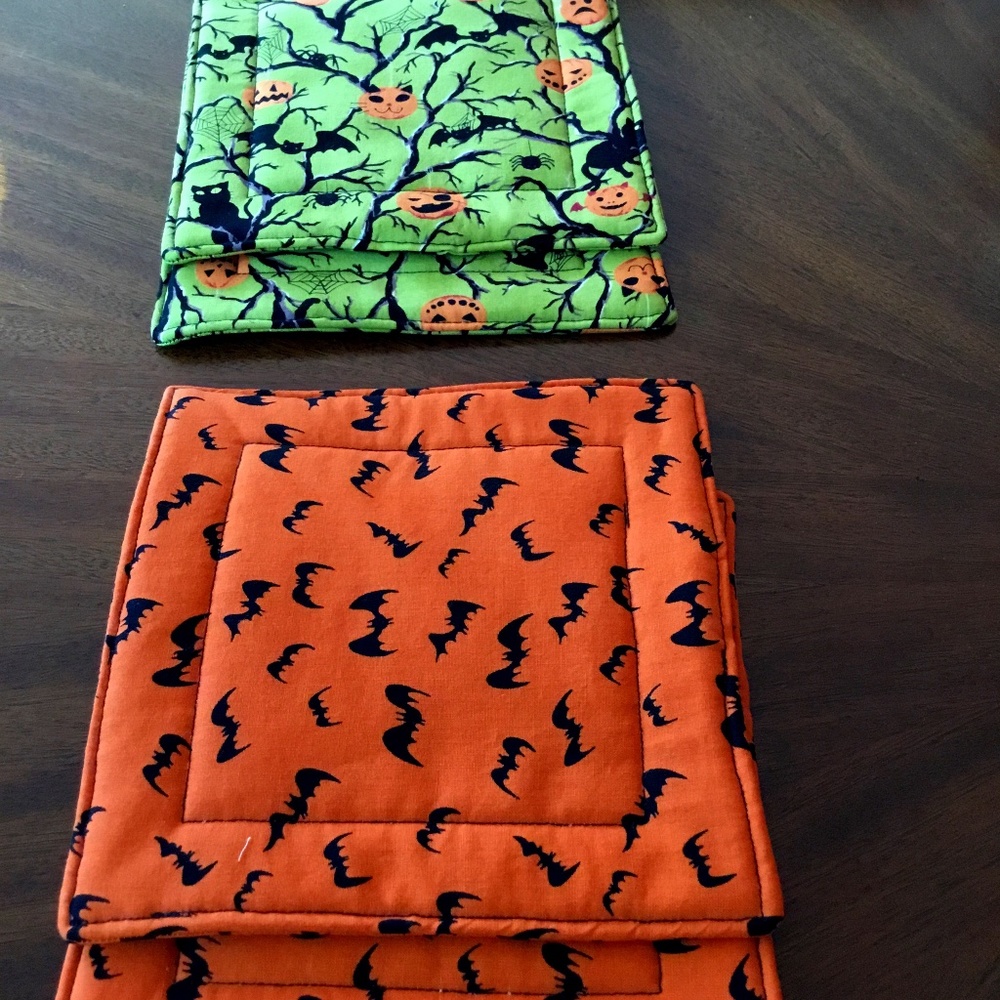 Halloween handmade hot pads/pot holders